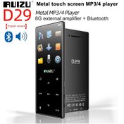 Resim Geeksen Ruızu D29 Metal Mp3/mp4 Çalar - Bluetooth Ve Sesli Çıkış, 8gb Bellek, Fm Radyo, Adımlar Sayaç, Siyah 