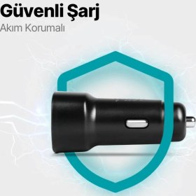 Resim Ttec Şarj Akım Korumalı 30W Usb-C Girişli Araç Çakmaklık Şarjı Tüm Araçlarla Uyumlu Araç Şarj Başlık 