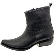 Resim bayscarpa man Hakiki Deri Western Bot Armalı Fermuarlı 