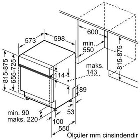 Resim Siemens SN53IS50KT Yarı Ankastre Bulaşık Makinesi 