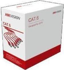 Resim DS-1LN6U-G CAT6 UTP Network 305mt Gri Kablo( U-UTP Solid Copper, 0.55 mm, Gray) Hikvision