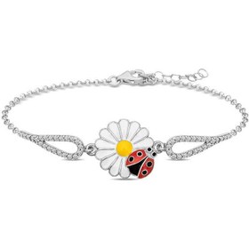 Resim Silver Ladybug Daisy Bracelet 