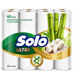 Resim Solo Ultra Organik Bambu Ve Pamuk Özlü Tuvalet Kağıdı 40'lı 