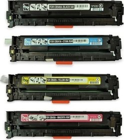 Resim Hp 125A Cb540-41-42-43 Komple Set (Cmyk) Uyumlu Toner 