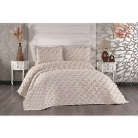 Resim Hayal Çift Kişilik Yatak Örtüsü Bej 