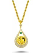 Resim Altın Osmanlı Tugralı Taşlı Kolye N11.13930 