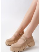 Resim 868-756 Nut Günlük Yüksek Tabanlı Loafer Ayakkabı Beyaz 