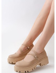 Resim 868-756 Nut Günlük Yüksek Tabanlı Loafer Ayakkabı Beyaz 