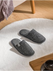 Resim LC Waikiki Gri Desenli Erkek Ev Terliği 