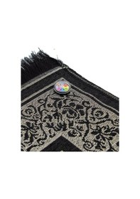 Resim Kıbleyi Gösteren Pusulalı Siyah Seccade Siyah 