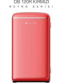Resim Dijitsu DB120RRE 93 L Retro Kırmızı Buzdolabı 