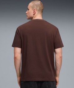 Resim Puma Essentials Elevated Cat Logo T-Shirt - Kahverengi / 