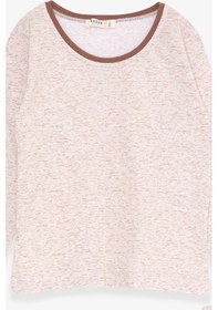 Resim Breeze Kız Bebek Pijama Takımı Desenli 9 Ay-3 Yaş, Bej Melanj-bej Melanj Bej Melanj 
