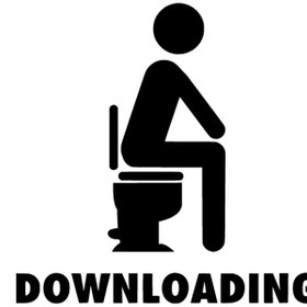 Resim Genel Markalar Downloading klozet - araç, oto, laptop, duvar uyumlu sticker, 30*30 cm 