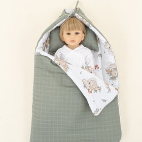 Resim Uyku Tulumu ve Yastık - Haki Muslin - Koala 