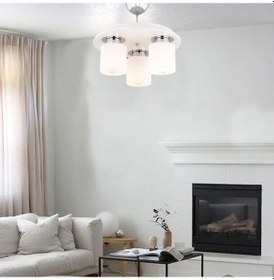 Resim Atlas 3 Lü Yuvarlak Beyaz Mutfak -Banyo Avize 