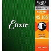 Resim Elixir 14077 Nanoweb Medium 4 Telli Bas Gitar Teli (45-105) 