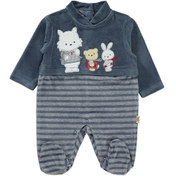 Resim Mini Damlakadife 3 Arkadaş Bebek Tulumu 45011 Lacivert 
