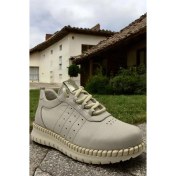 Resim Mammamia D25YA-3275 Krem Kadın Sneaker Deri Tam Ortopedik Casual Günlük Kadın Ayakkabı 