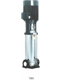 Resim Ykh8-12 5.5 Hp 380v Paslanmaz Çelik Fanlı Dik Milli Kademeli Hidrofor Su Pompası - Süper Sessiz 