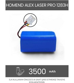 Resim Roborge Homend Alex Laser Pro 1283H Robot Süpürge Uyumlu 3500 mAh Batarya - Muadil Ürün 