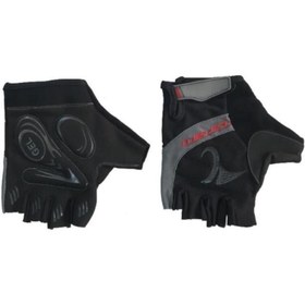 Resim Carraro Orjinal Kısa Parmak Jelli Bisiklet Eldiveni V7 SİYAH-M 