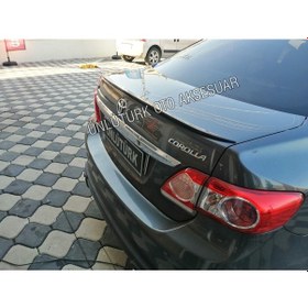 Resim OtoÇizgi Toyota Corolla Uyumlu 2006- 2013 spoiler Piano Black - Parlak Beyaz OtoÇizgi 