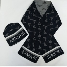 Resim Armani Jeans Erkek Çocuk Atkı Bere Armani Junıor Kırık Beyaz 