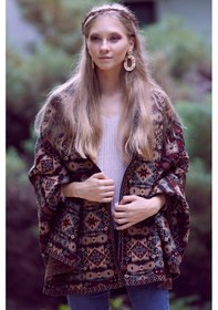 Resim Etnik Desenli Kilim Şal 