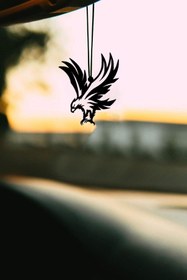 Resim mufamet Metal Kartal Motifli 4 Dikiz Aynası Süsü Oto Aksesuar Araba Süsü 