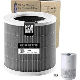 Resim NY Home Faf Fresh Air Filter /_xiaomi Smart Purifier 4 Kompakt Filtre ile Uyumlu 360 Cam Yeni Formullü Filtre Ø174XH174MM 4 Compact Filtre (Siyah Smoky) 