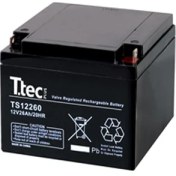 Resim Ttec 12V 26 Ah Bakımsız Kuru Akü 