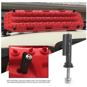 Resim Maxtrax Mkıı Kurtarma/kurtarma Çekiş Plakası İçin Kilitlenebilir Hırsızlık Önleyici Güvenlik Montaj Pimi Seti 1100 