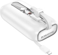 Resim Borofone 10000mAh Powerbank iPhone ile Uyumlu Şarj Seviyesi Led Gösterli Kompak Tasarım Güç Bankası BJ46 