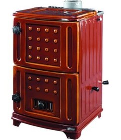 Resim BEKAŞ 913 SOBA ÇİFT KAPAKLI DÖKÜM TURBO SOBA ATEŞ TUĞLALI 