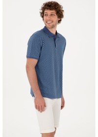 Resim U.S. Polo Assn. Erkek Regular Fit Polo Yaka Açık Lacivert Tişört 50300366-VR059 