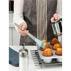 Resim IKEA Silikon Bakglad Yumurta Fırçası 26CM Bej-Mavi Europestore 