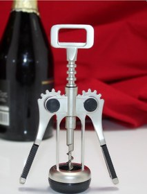 Resim Paslanmaz Çelik Tirbuşon Açacak Şarap Açacağı Açık Kahverengi - Beyaz 