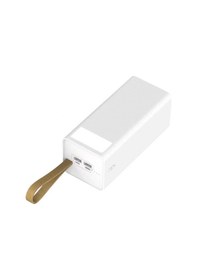 Resim Talazan Beyaz B-40 Hızlı Şarj Özellikli Askılı Led Flash Lambalı Taşınabilir Powerbank 40000mah BEYAZ 