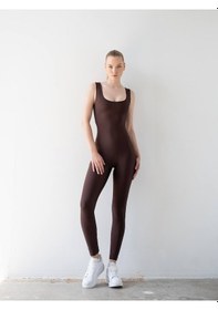 Resim Arkası Büzgülü Scrunch Butt Spor Tayt Tulum 