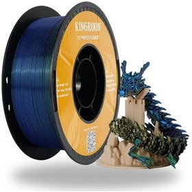 Resim Kingroon Üç Renk Silk Pla Filament - Altın, Yeşil, Mavi - 1.75mm - 1kg 