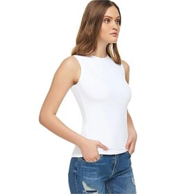 Resim Tutku Elit Kadın Sıfır Kol Likralı Fanila Atlet 2201- 6 Adet 001 