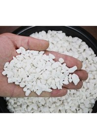 Resim 2 Kg Beyaz Çakıl Taşı Teraryum Terarium Fanus Çakıl Taşı Dekorat 