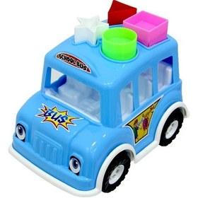 Resim Can Oyuncak Vakumlu Okul Otobüsü Mavi 