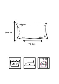 Resim Taç Carre Blanc Organik Pamuklu Kedi Desenli 2-adet Yastık Kılıfı 