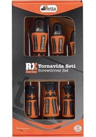 Resim Retta Rxs6100 Düz Tornavida Seti 6 Parça Rx Seri 