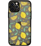 Resim mooodcase Iphone 12 Uyumlu Kamera Lens Korumalı Limon Desenli Lüx Telefon Kılıfı 