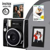 Resim Fujifilm Instax Mini 40 Fotoğraf Makinesi 20'li Film ve Çerçeve Fujifilm