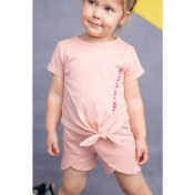 Resim Zeyland Kız Bebek Pudra Bağlamalı Crop T-Shirt (9AY-4YAŞ) 
