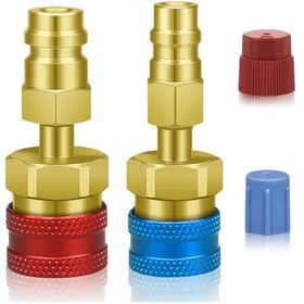 Resim Dashanshop R1234yf Adaptörü R134a Bağlantı Seti Klima Şarj Hortumu Konnektörü 